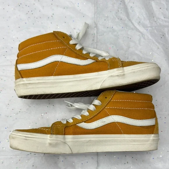 Vans Golden High-Top Sneakers with White Accents - Picture 4 of 7